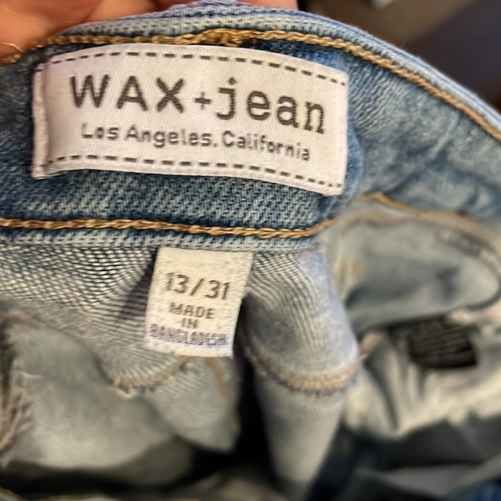 WAX JEANS SIZE  juniors 13 excellent used condition​​​​​​​​​ - Picture 6 of 7
